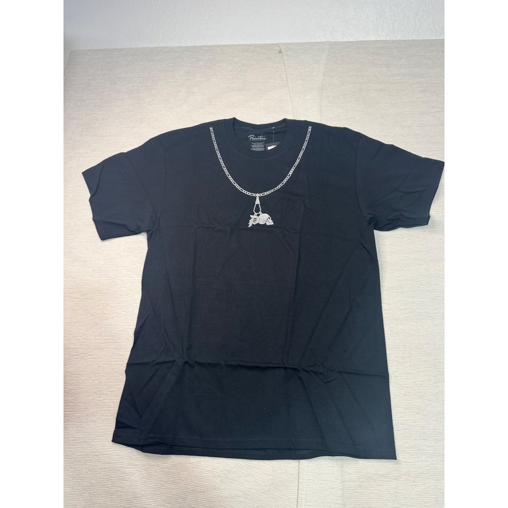 Primitive Skateboarding Mens Skull Links Tee Black Graphic T-Shirt HO2374-BLK-L